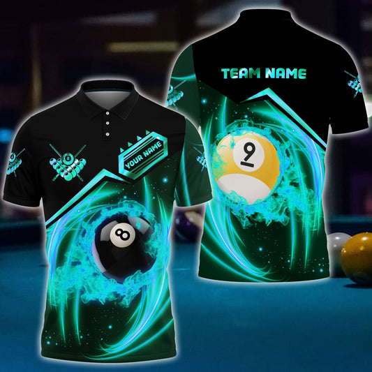 Frenzidea Rock Billiard Personalized Name, Team Name Unisex Shirt