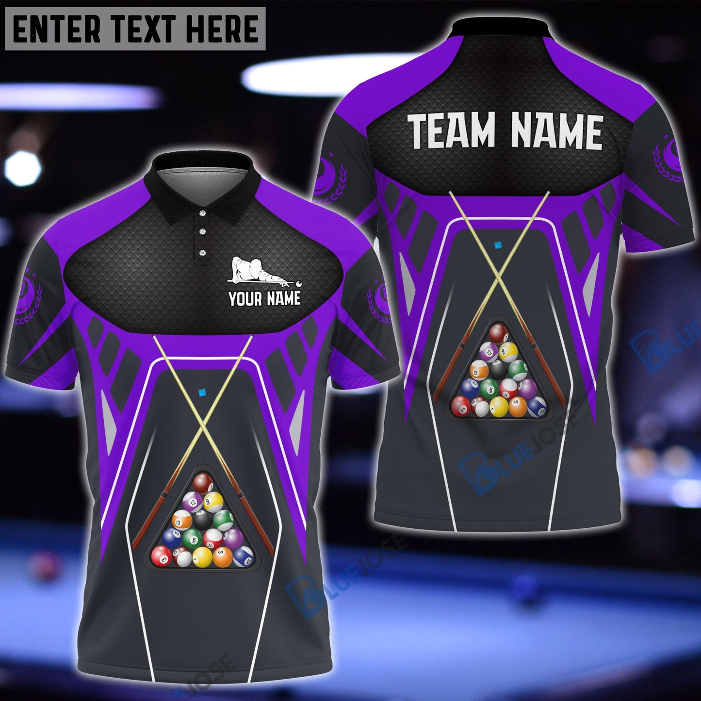 Frenzidea Billiards Master Personalized Name Shirt ( 6 Colors)