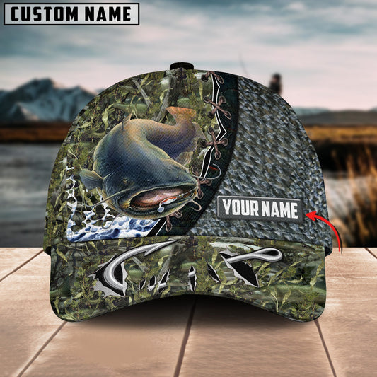 Frenzidea Catfish Fishing Personalized Cap
