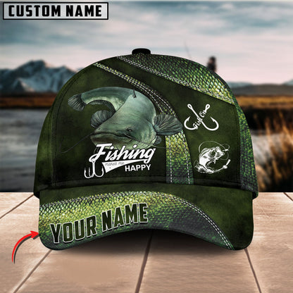 Frenzidea Catfish Fishing Personalized Cap