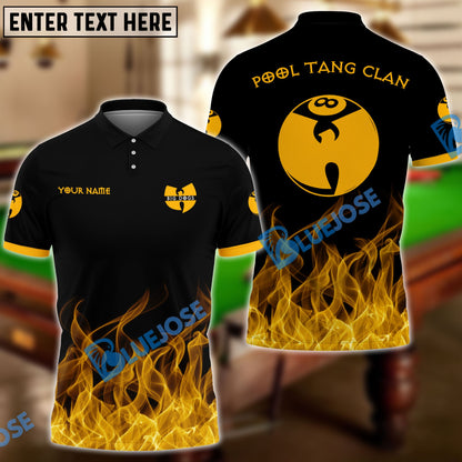 Frenzidea Billiards Cue Tang Clan Personalized Name Shirt