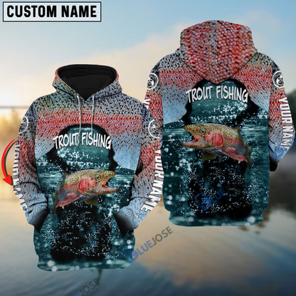 Frenzidea Trout Fishing Colorful Custom Long Sleeve Performance Fishing Long Sleeves