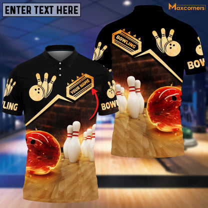 Frenzideas Custom Bowling Personalized Name 3D Shirt