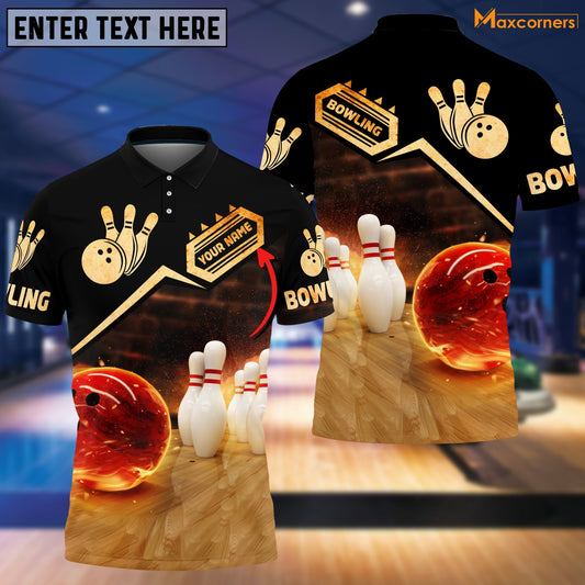 Frenzideas Custom Bowling Personalized Name 3D Shirt