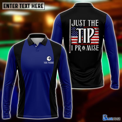 Frenzidea Billiards Just The Tip Personalized Name 3D Shirt