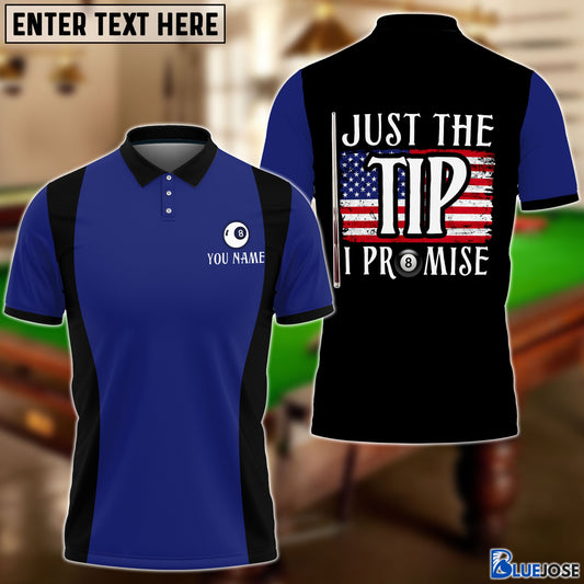 Frenzidea Billiards Just The Tip Personalized Name 3D Shirt