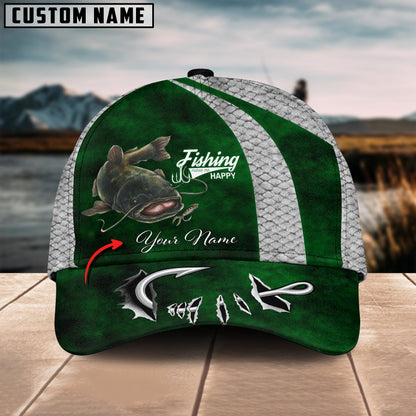 Frenzidea Personalized Catfish Fishing Hook Cap
