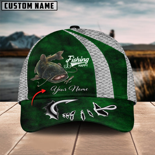 Frenzidea Personalized Catfish Fishing Hook Cap
