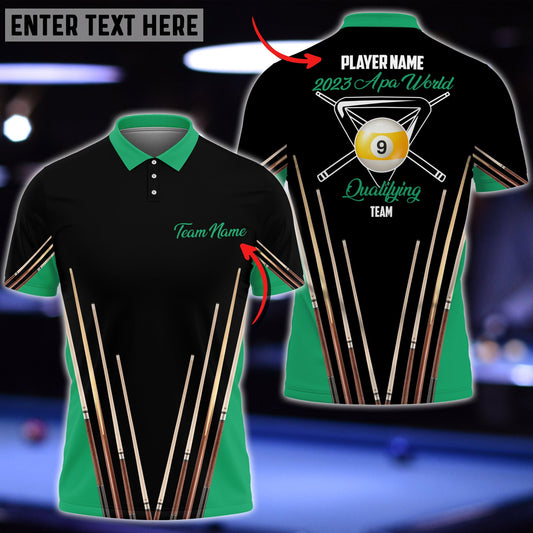 Frenzidea Billiard 2023 APA World Personalized Name Shirt