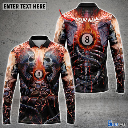 Frenzidea Billiards & Skull Personalized 3D Shirt (4 Colors)