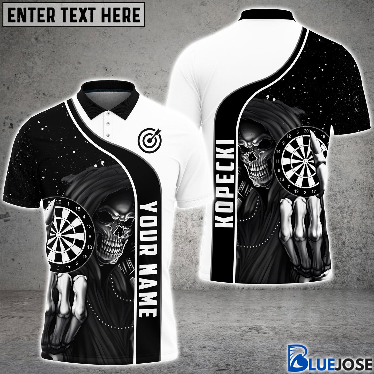 Frenzidea Dart Skull Personalized Name 3D Shirt