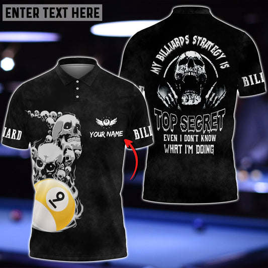Frenzidea Top Secret Billiards Customized 3D Print Shirt