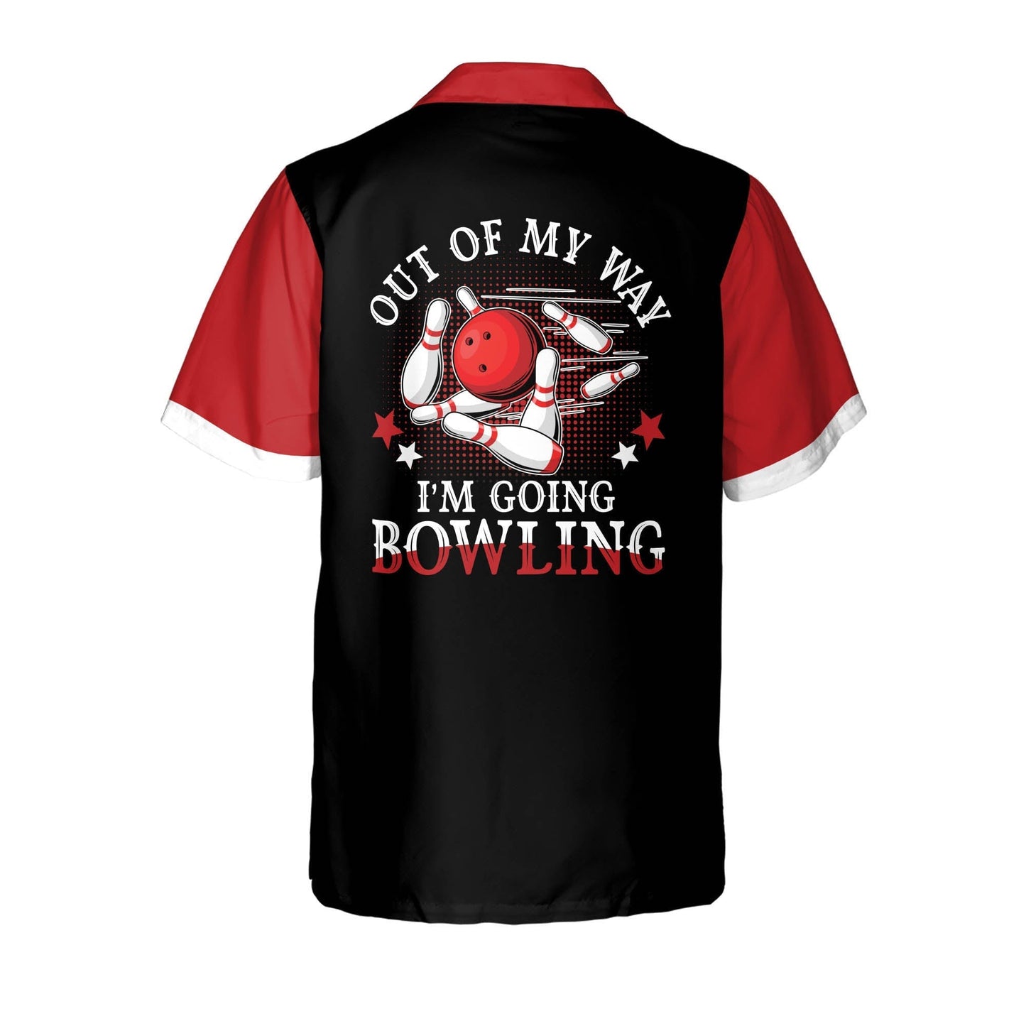 Frenzideas Out of My Way I'm Going Bowling Personalized Name Hawaiian Shirt