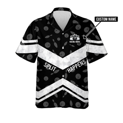 Frenzideas Split Happens Personalized Name Hawaiian Shirt