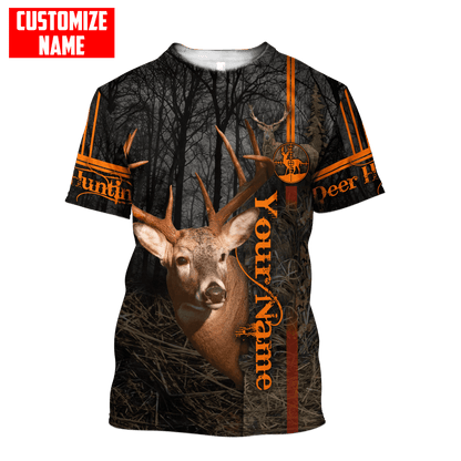 Frenzidea Personalized Name Deer Hunting 3D Shirts