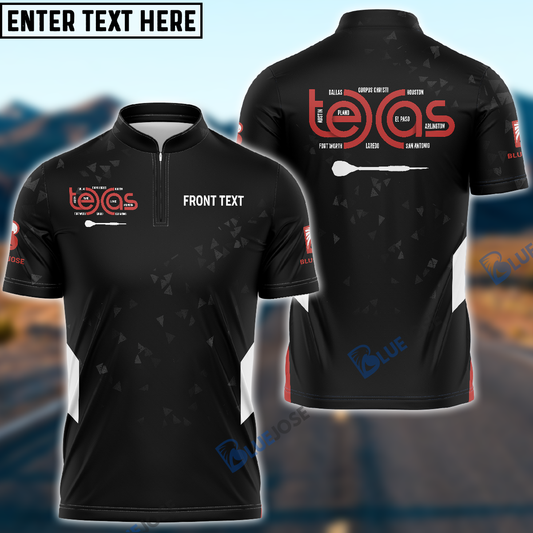 Frenzidea Texas Darts Custom Name Shirt