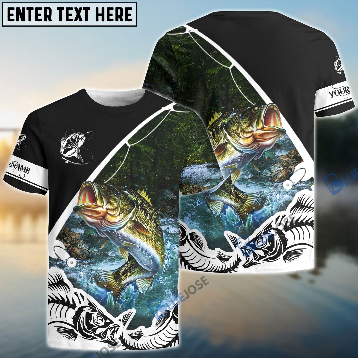 Frenzidea Bass Fishing Customize Name Long Sleeve Fishing Shirts