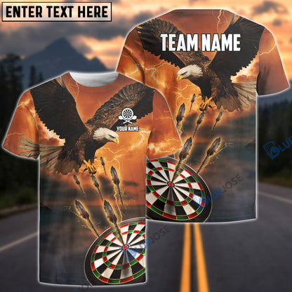 frenzidea Dartboard Eagle Personalized Name, Team Name 3D Shirt