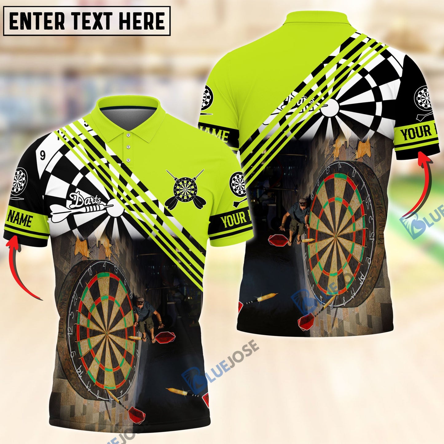 Frenzidea Love Trumpet Darts Personalized Name 3D Shirt (12 Colors)