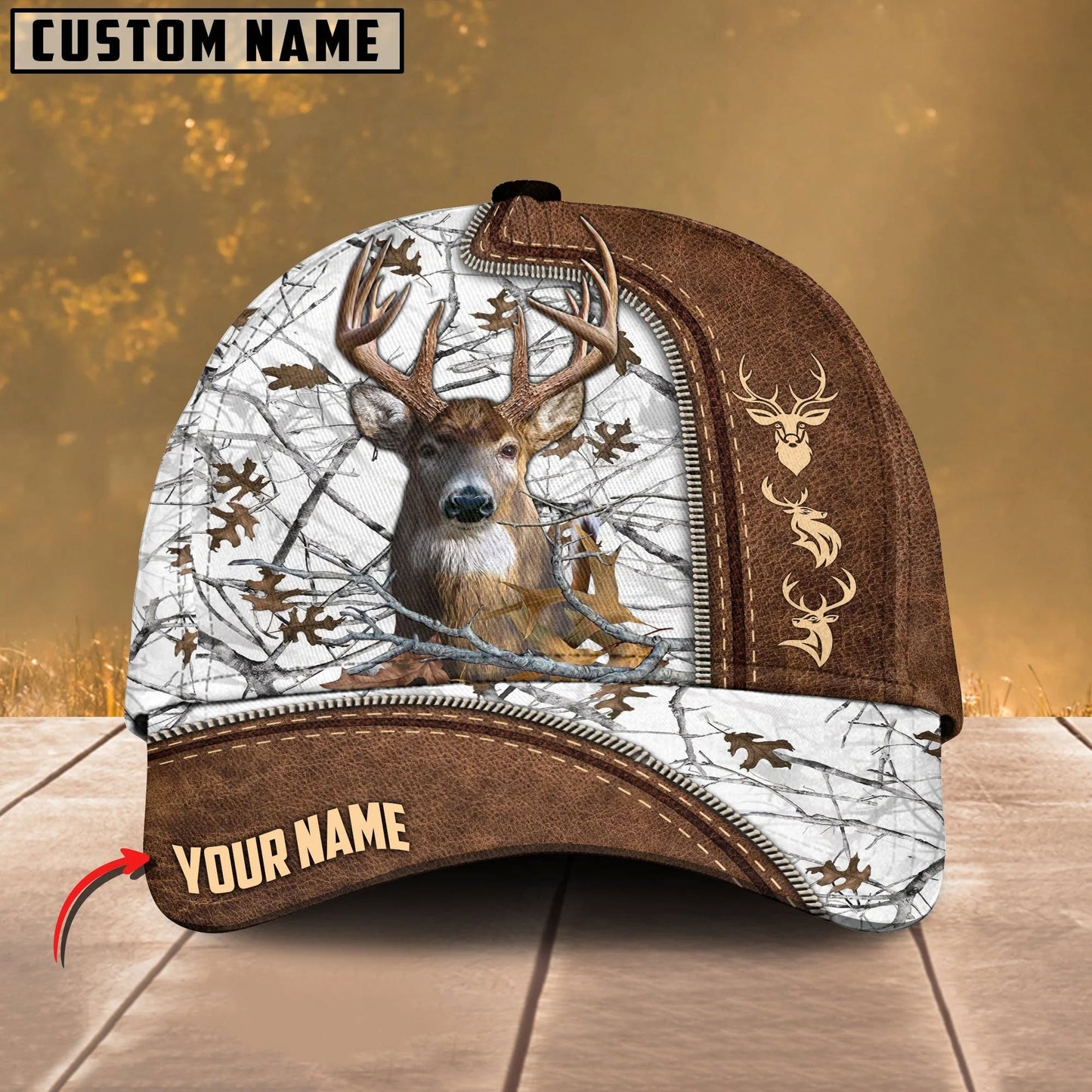 Frenzidea Deer Hunting Multicolor Personalized Cap