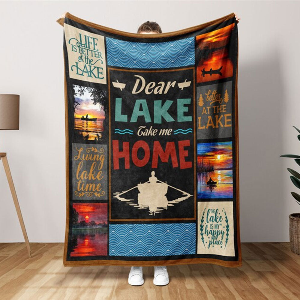 Frenzidea Dear Lake Take Me Home Blanket