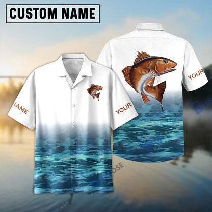 Frenzidea Personalized Redfish Fishing 3D Shirt