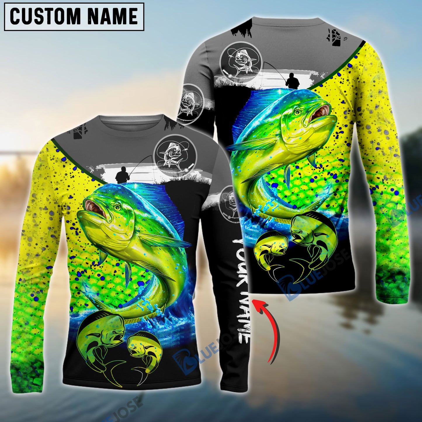 Frenzidea Mahi Mahi Fishing Customize Name 3D Shirts