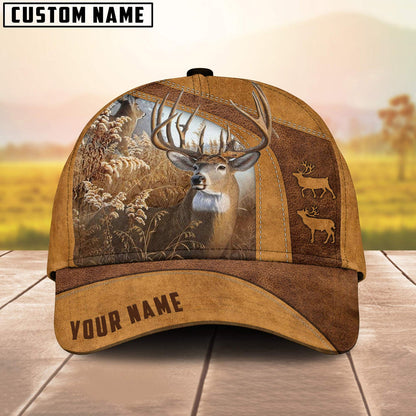 Frenzidea Deer Hunting Brown Personalized Cap