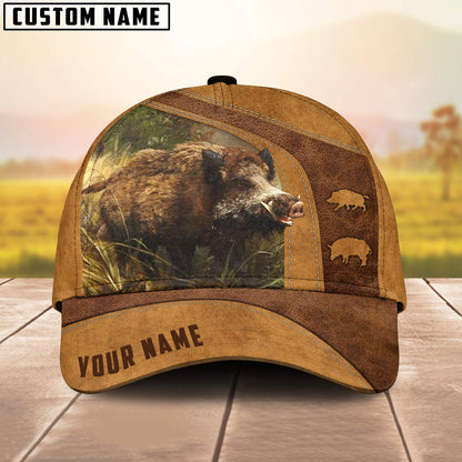 Frenzidea Boar Hunting Brown Personalized Cap