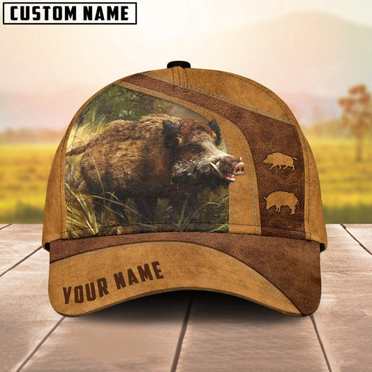 Frenzidea Boar Hunting Brown Personalized Cap