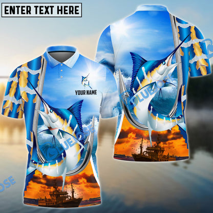 Frenzidea Customize Name 3D Fishing Shirts