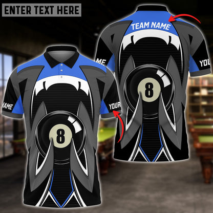 Frenzidea Billiards Ball Colourful Personalized 3D Polo Shirt