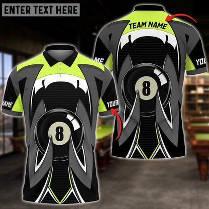 Frenzidea Billiards Ball Colourful Personalized 3D Polo Shirt