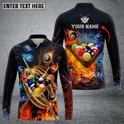 Frenzidea Water and Fire Billiard Personalized Unisex Shirt