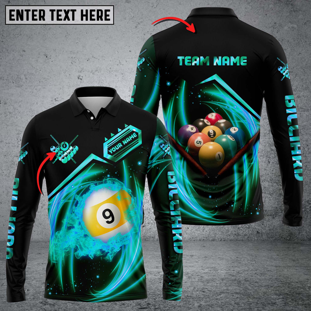 Frenzidea Billiards Rock 9 Ball Personalized Name, Team Name 3D Shirt