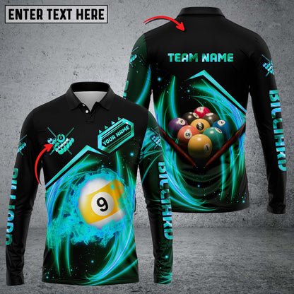 Frenzidea Billiards Rock 9 Ball Personalized Name, Team Name 3D Shirt