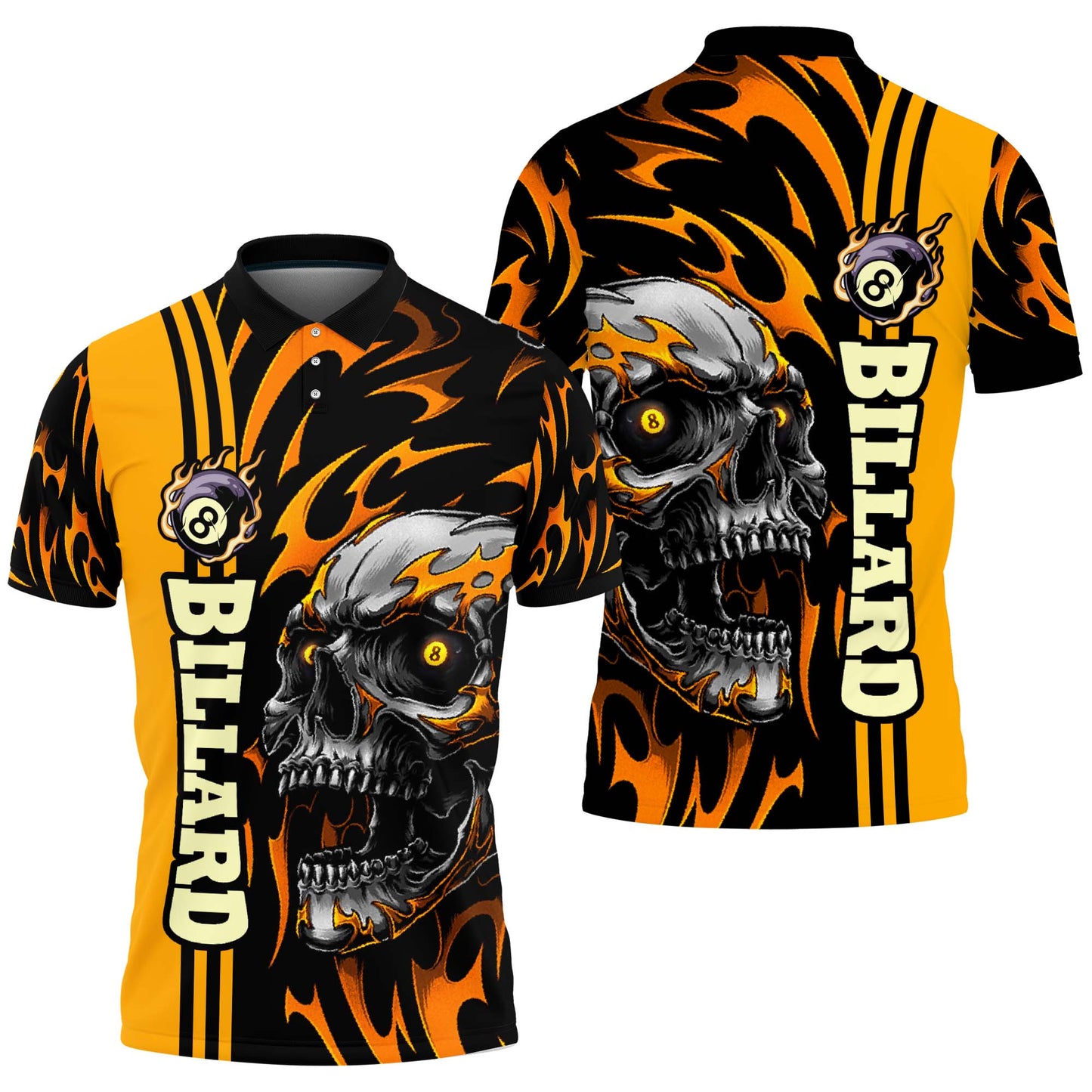 Frenzidea Billiard Skull Player Unisex Shirt