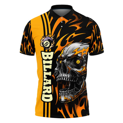Frenzidea Billiard Skull Player Unisex Shirt