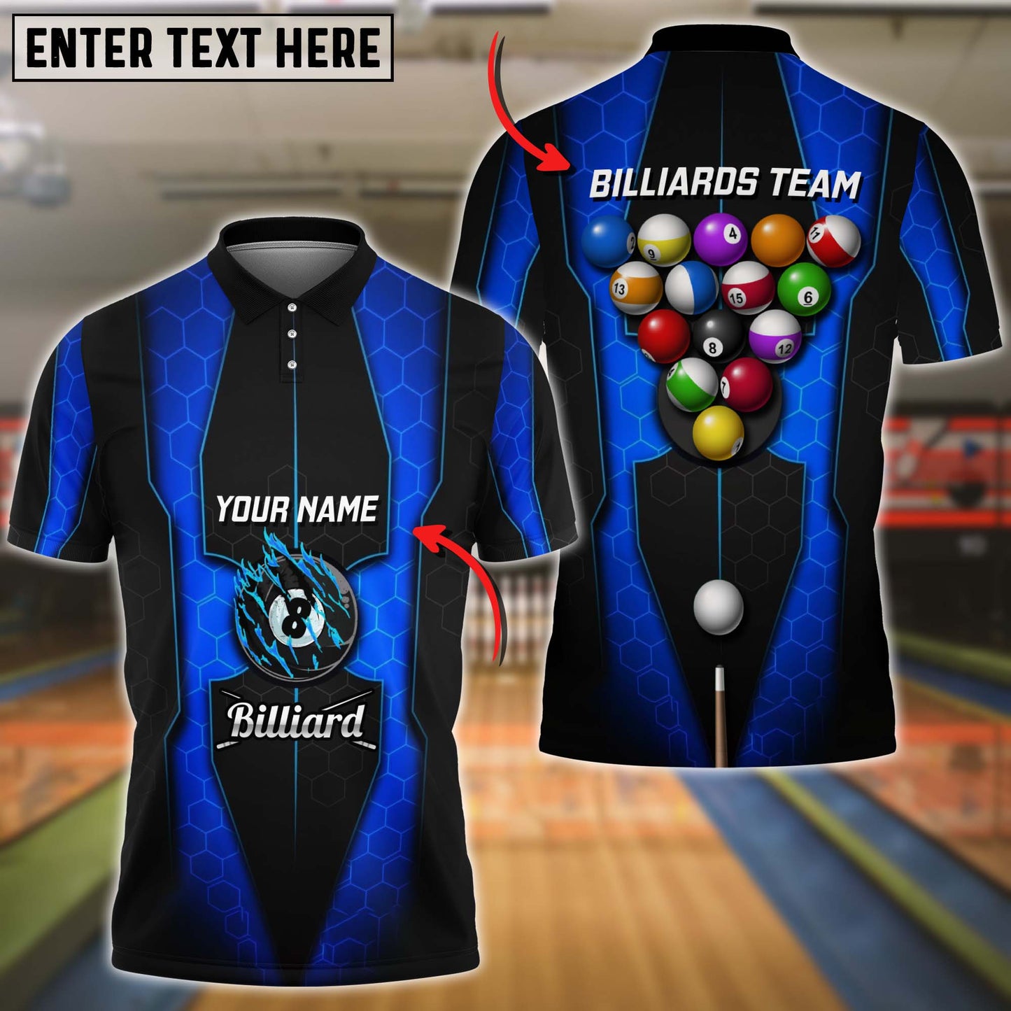 Frenzidea Billiard Ball Player Unisex Shirt