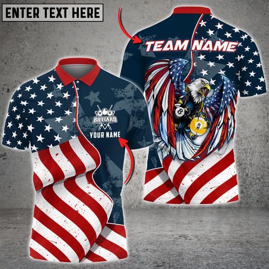 Frenzidea Billiards Ball 8 & 9 Flag Player Personalized Name, Team Name Unisex Shirt