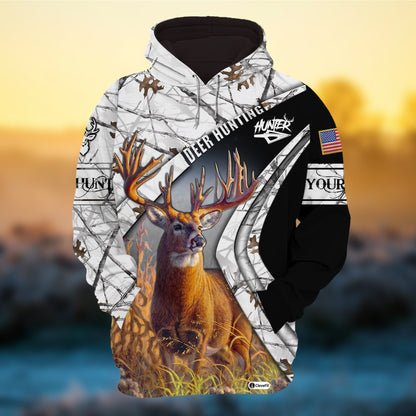 frenzidea Premium Unique Deer Hunting Season 3D Hoodie (3 Colors)