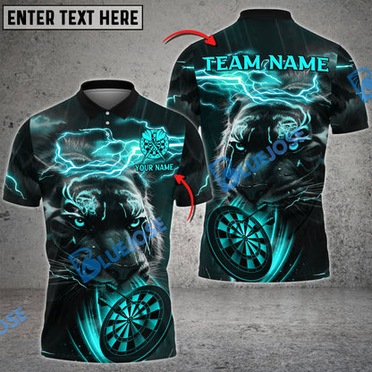 Frenzidea Darts Storm Tiger Personalized Name, Team Name 3D Shirt (4 Colors)