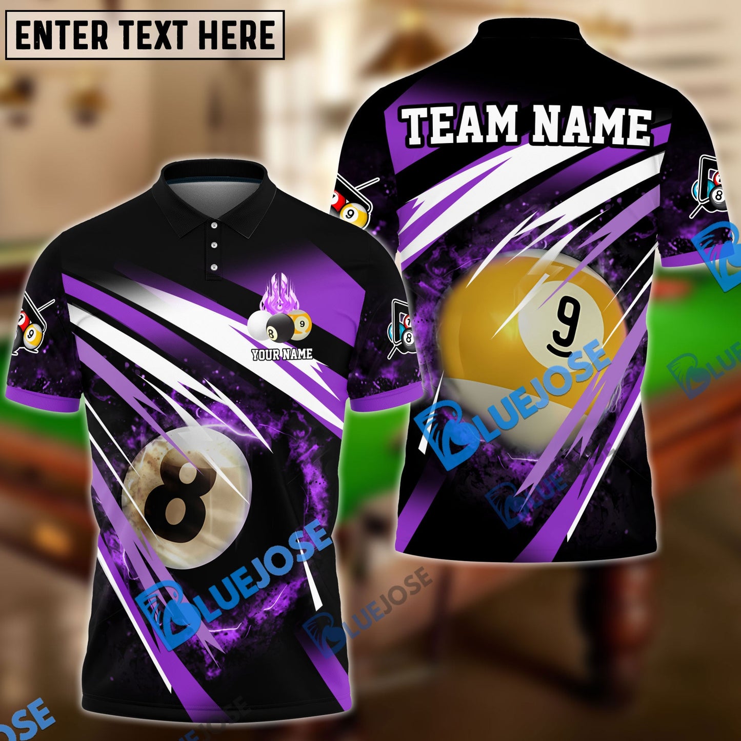 Frenzidea Billiards Explosion Personalized Name, Team Name Unisex Shirt ( 6 Colors )