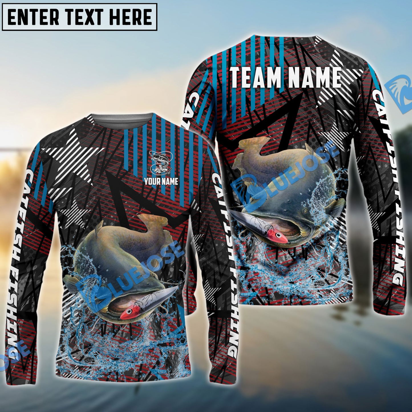 Frenzidea Catfish Fishing Rising Star Custom Name & Team Name 3D Shirts
