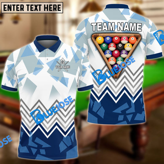 Frenzidea Billiards Ball 8 Rack Upside Down Personalized Name, Team Name Unisex Shirt ( 4 Colors )