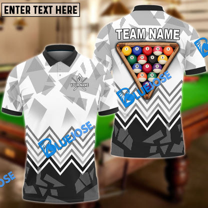 Frenzidea Billiards Ball 8 Rack Upside Down Personalized Name, Team Name Unisex Shirt ( 4 Colors )
