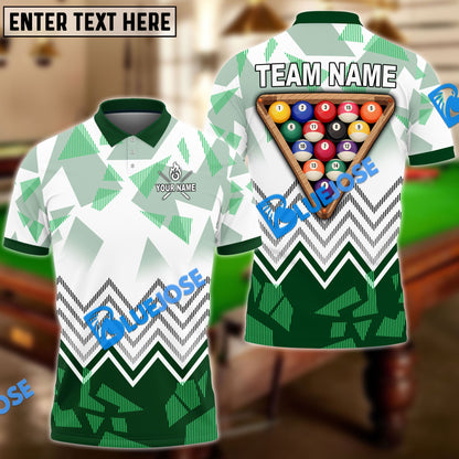 Frenzidea Billiards Ball 8 Rack Upside Down Personalized Name, Team Name Unisex Shirt ( 4 Colors )