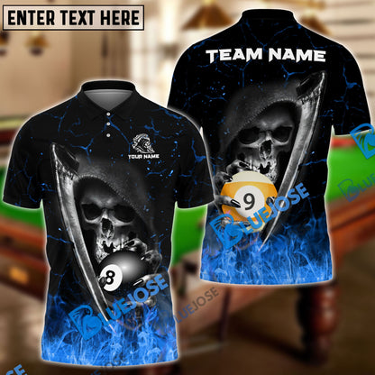 Frenzidea Billiards Reaper Fate Decider Personalized Name, Team Name Unisex Shirt ( 4 Colors )