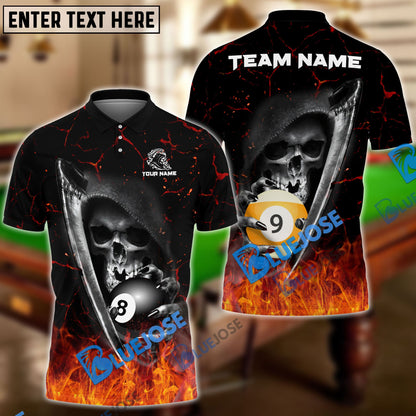 Frenzidea Billiards Reaper Fate Decider Personalized Name, Team Name Unisex Shirt ( 4 Colors )