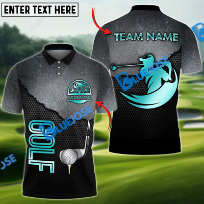 Frenzidea Golf Metal Wall Customized Name, Team Name 3D Shirts (4 Colors)